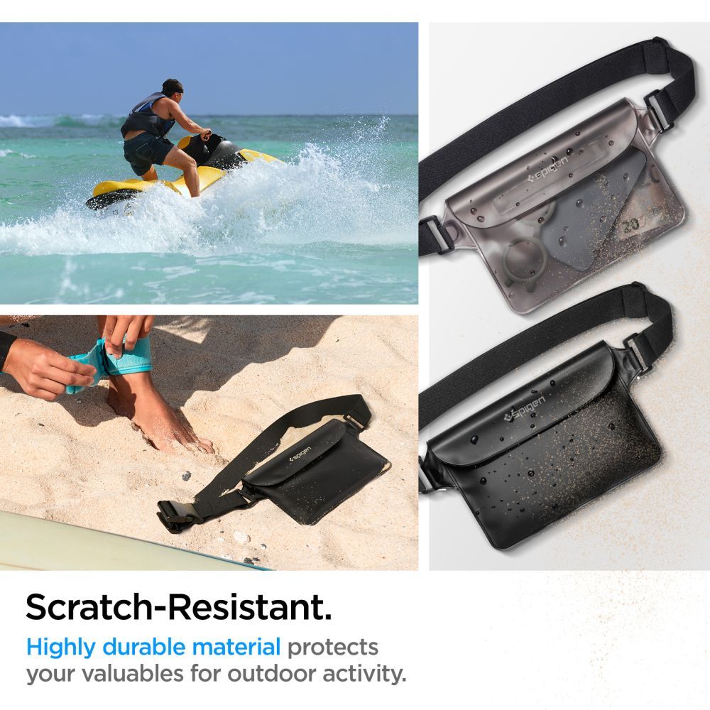 BORSELLO SPIGEN A620 UNIVERSAL WASSERDICHTE GÜRTELTASCHE 2ER-PACK SCHWARZ