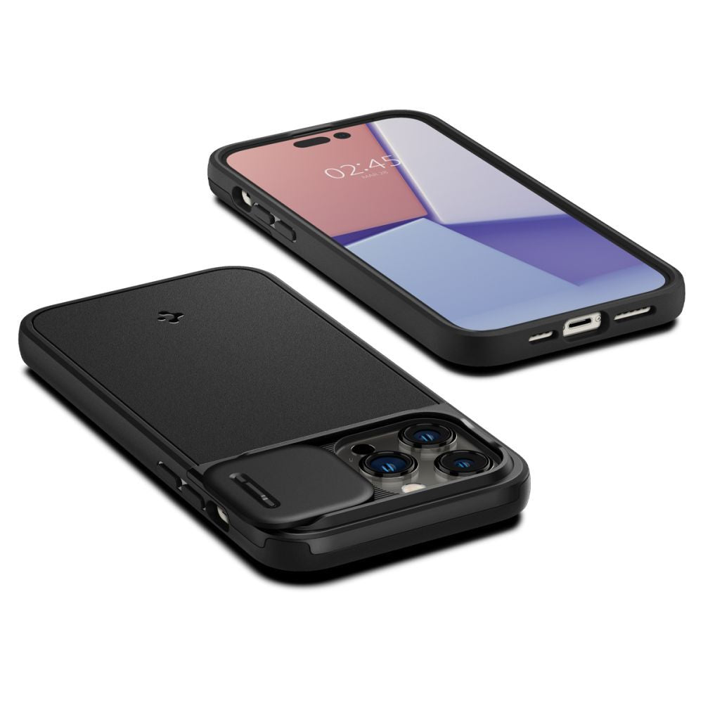 COVER SPIGEN OPTIK ARMOUR MAG MAGSAFE IPHONE 14 PRO NERA