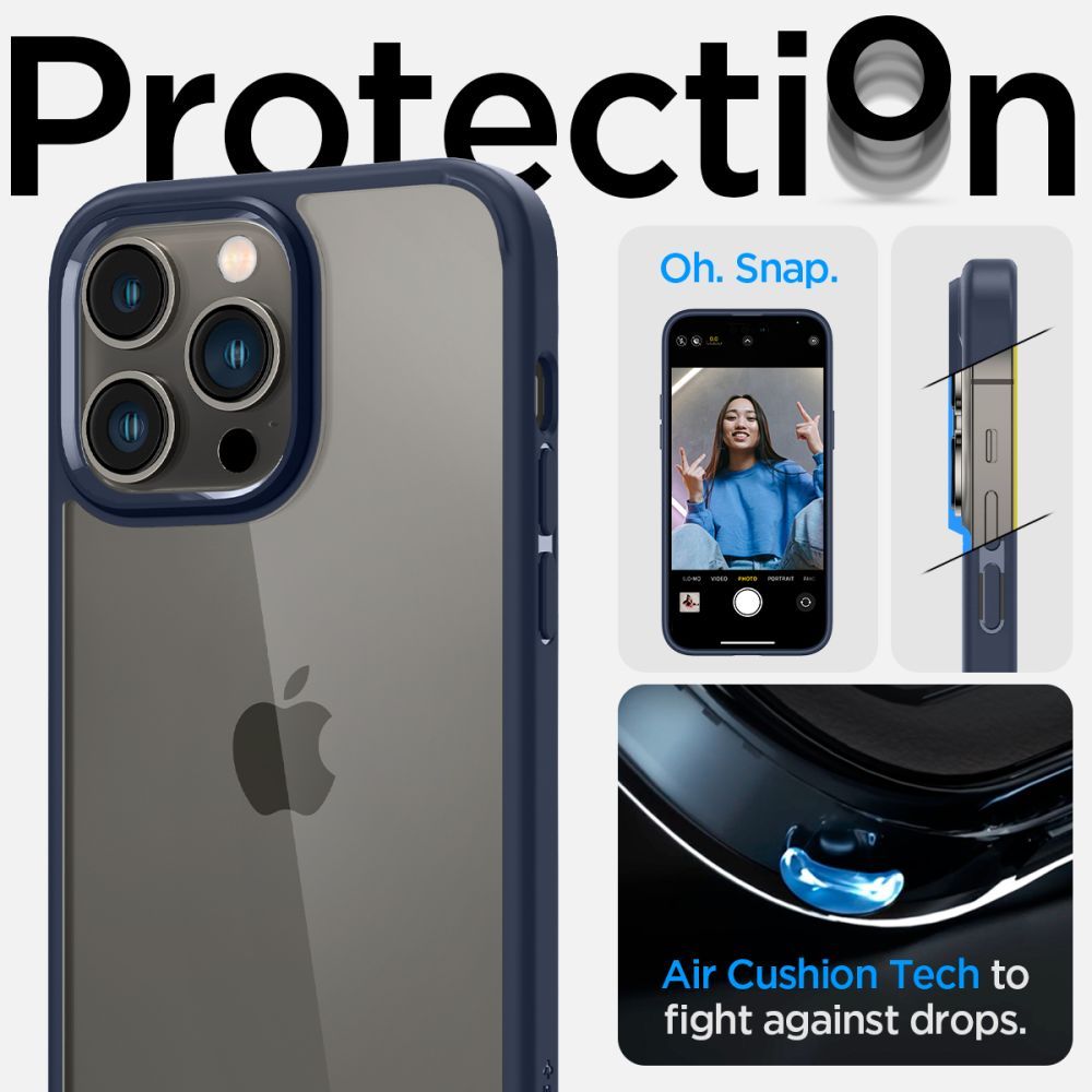 COVER SPIGEN ULTRA HYBRID IPHONE 14 PRO NAVY BLUE