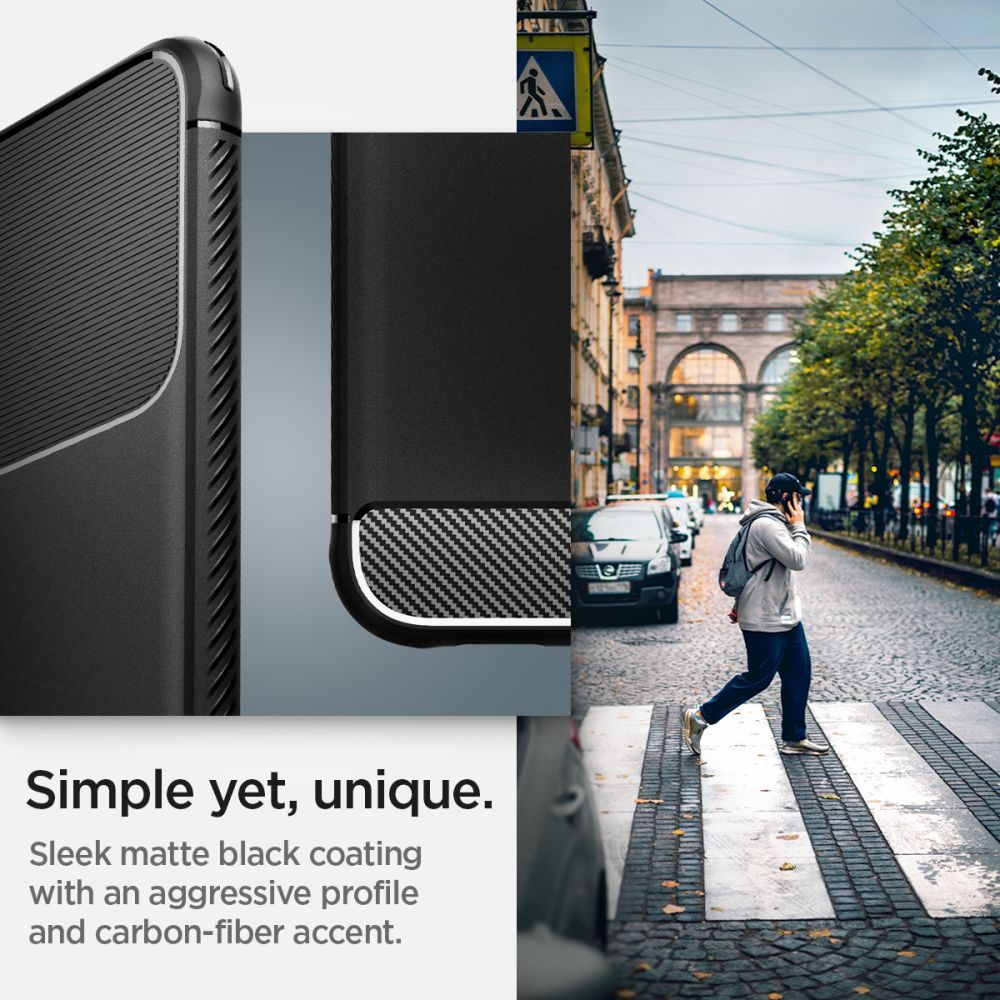 COVER SPIGEN RUGGED ARMOR GALAXY S22 MATTSCHWARZ