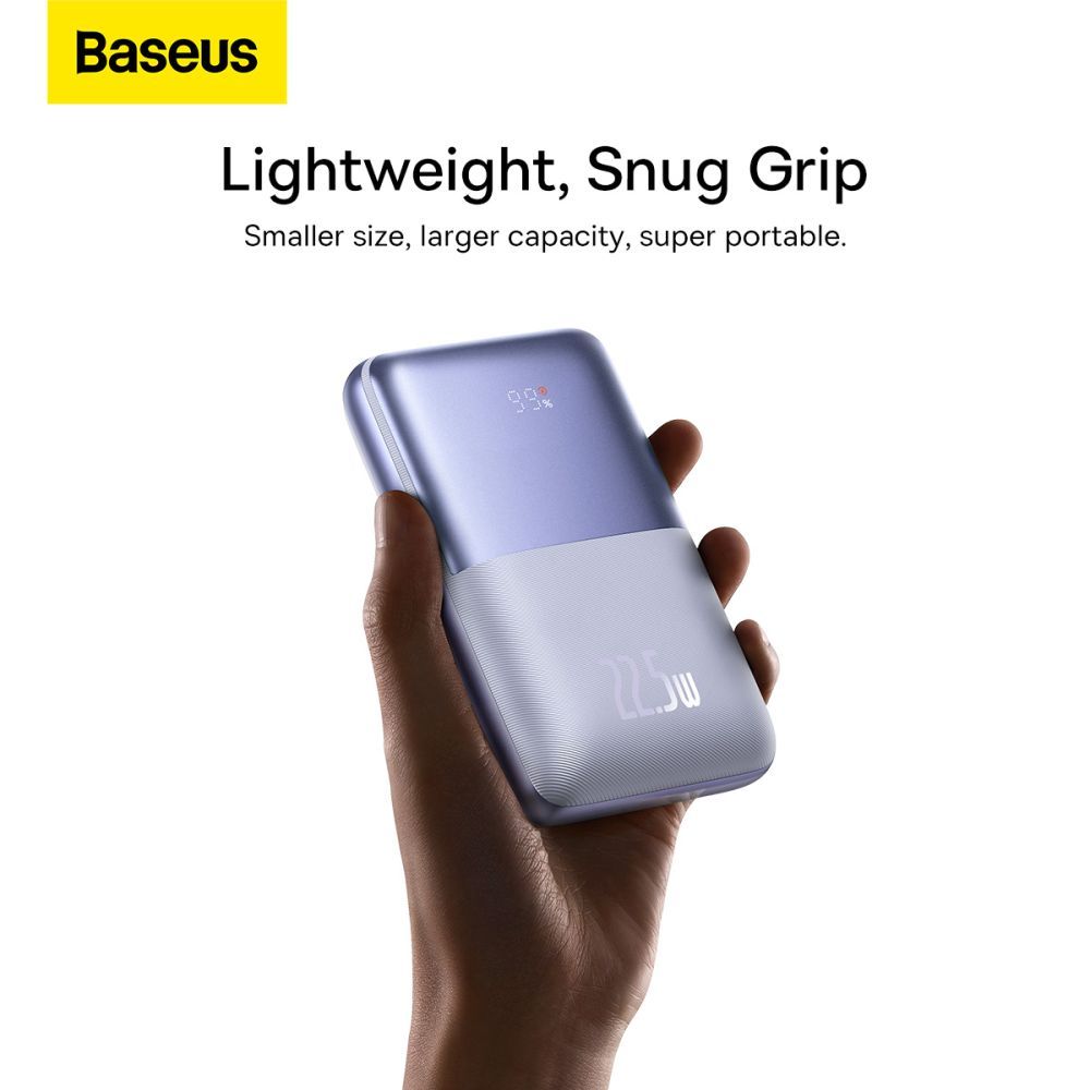 BASEUS PPBD2 BIPOW PRO 22,5 W DIGITALES DISPLAY POWER BANK 20000 MAH LILA