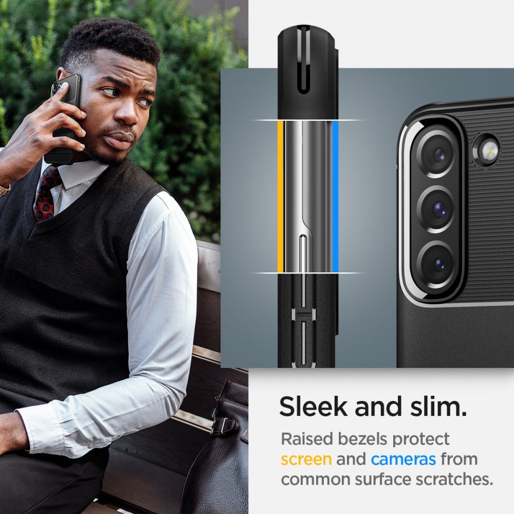 COVER SPIGEN RUGGED ARMOR GALAXY S22 MATTSCHWARZ