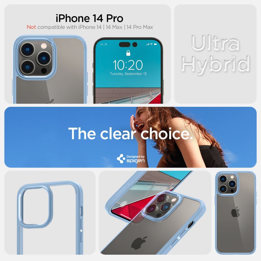 COVER SPIGEN ULTRA HYBRID IPHONE 14 PRO SIERRA BLUE
