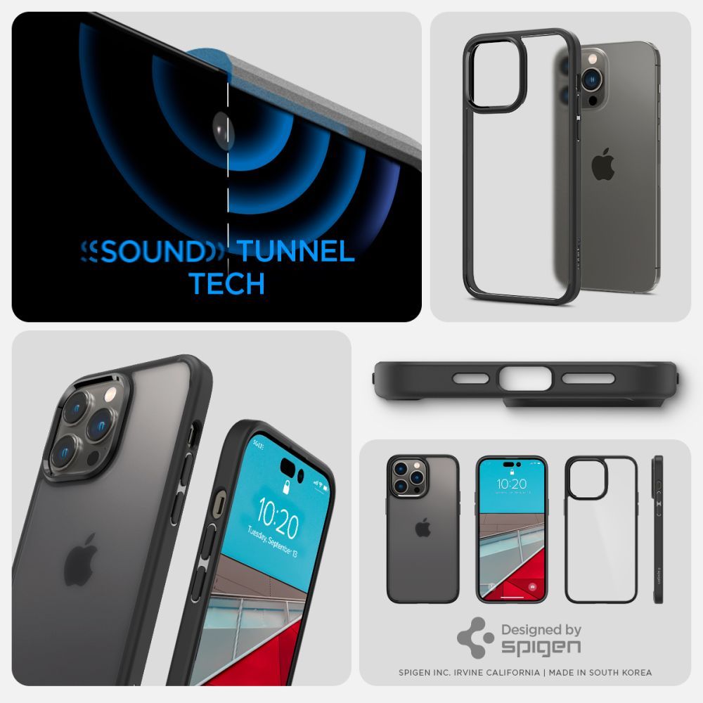 COVER SPIGEN ULTRA HYBRID IPHONE 14 PRO FROST BLACK