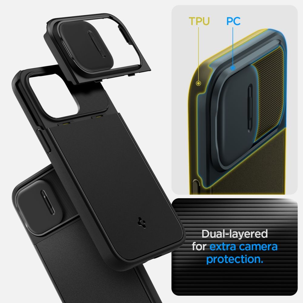 COVER SPIGEN OPTIK ARMOUR MAG MAGSAFE IPHONE 14 PRO NERA