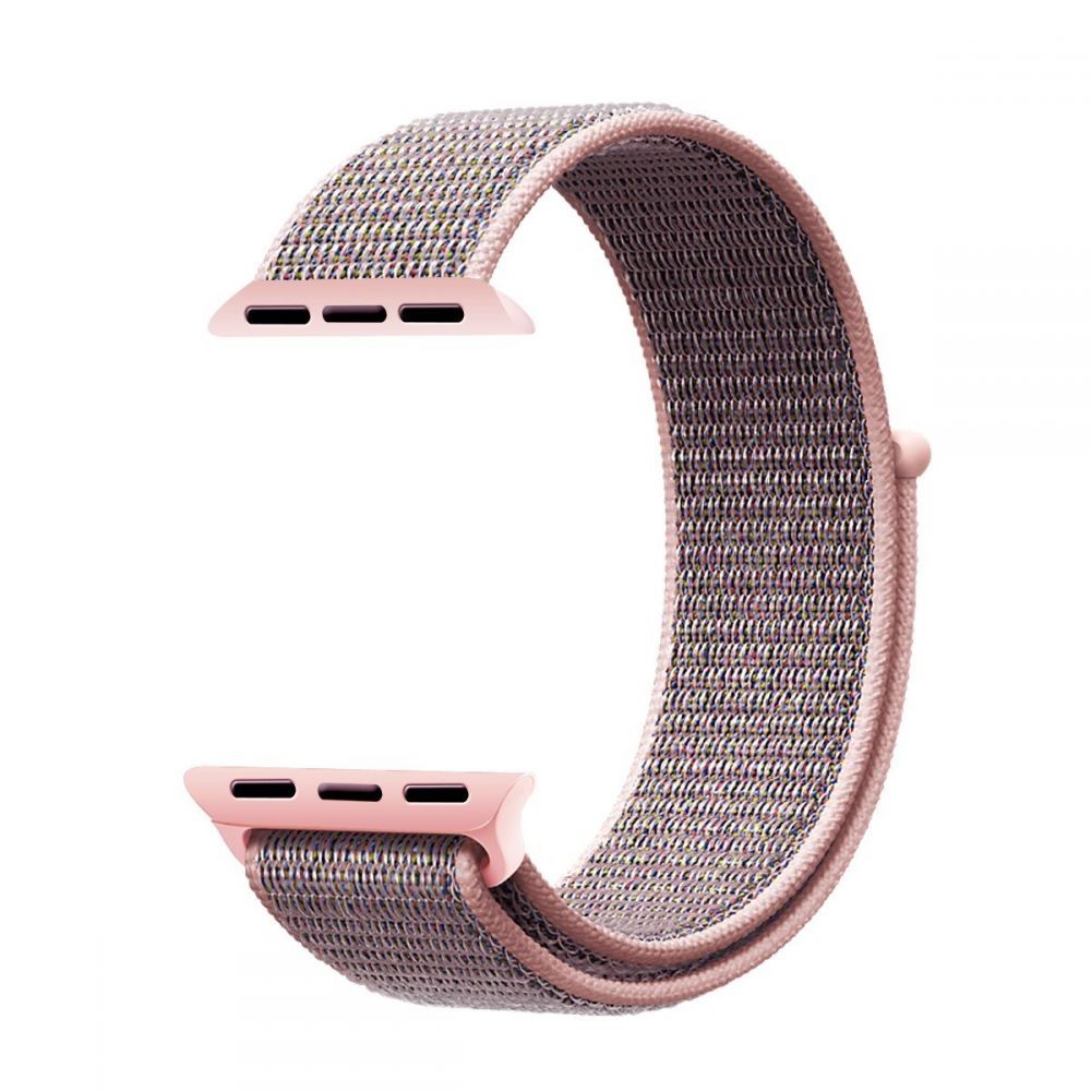 CINTURINO TECH-PROTECT NYLON APPLE WATCH 4 / 5 / 6 / 7 / SE (38 / 40 / 41 MM) ROSA SAND