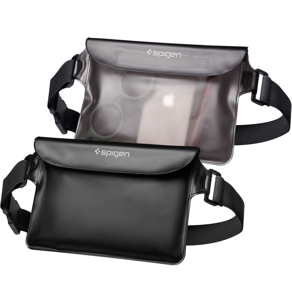 BORSELLO SPIGEN A620 UNIVERSAL WASSERDICHTE GÜRTELTASCHE 2ER-PACK SCHWARZ