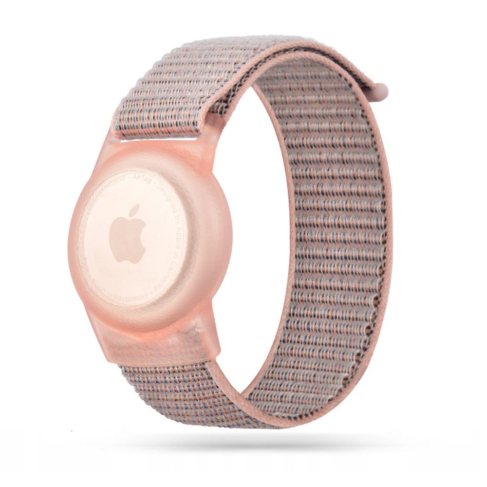 CINTURINO FASCIA TECH-PROTECT NYLONGURT FÜR KINDER APPLE AIRTAG ROSA
