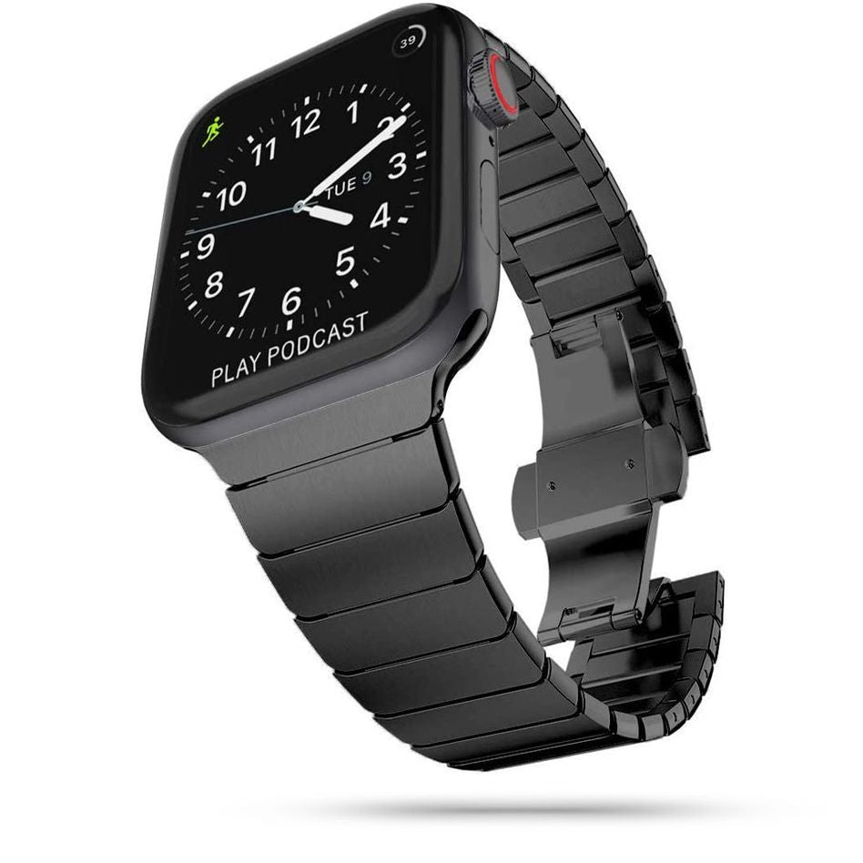 CINTURINO MAGLIA TECH-PROTECT LINKBAND APPLE WATCH 4 / 5 / 6 / 7 / 8 / SE / ULTRA (42 / 44 / 45 / 49 MM) NERO