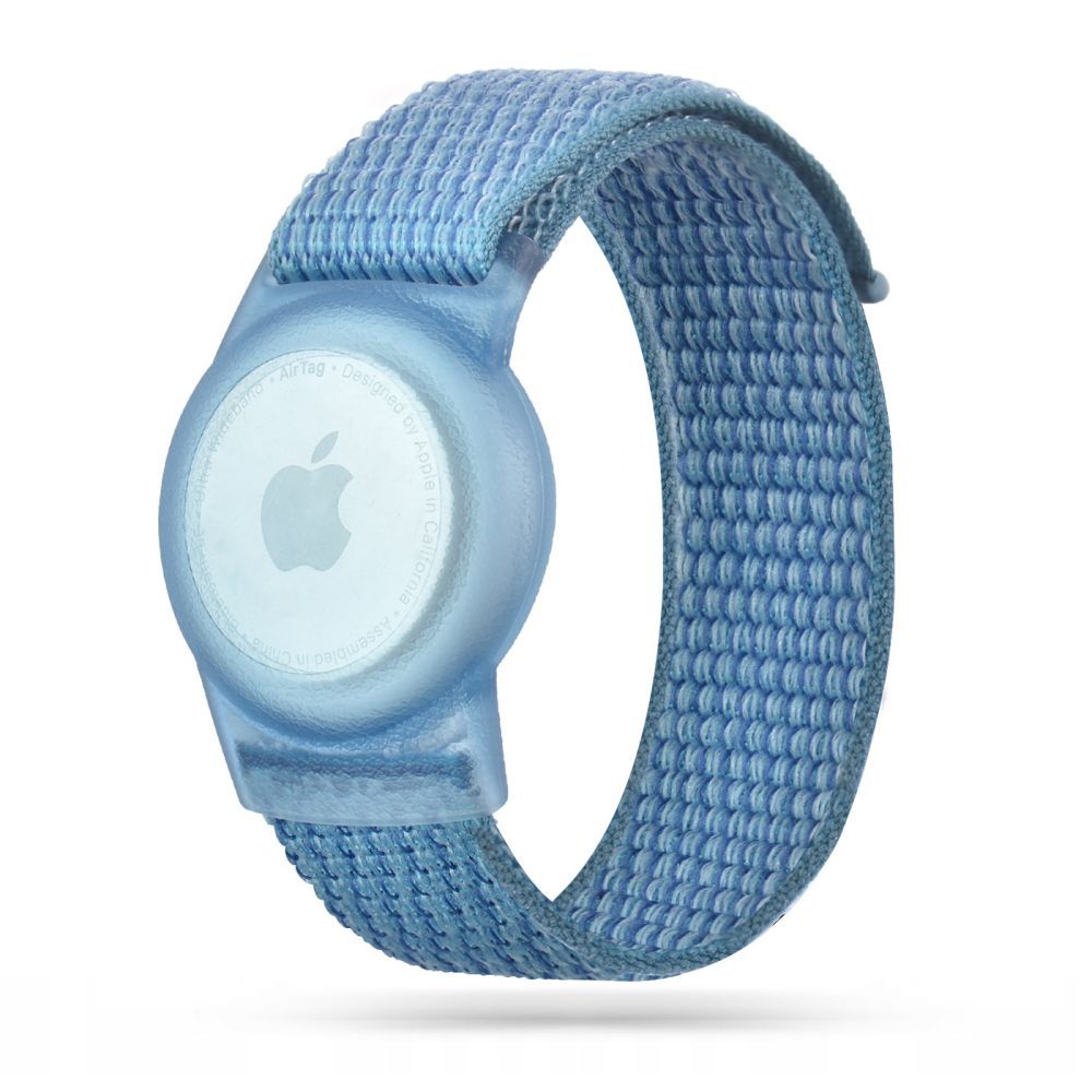 CINTURINO FASCIA TECH-PROTECT NYLONGURT FÜR KINDER APPLE AIRTAG BLAU
