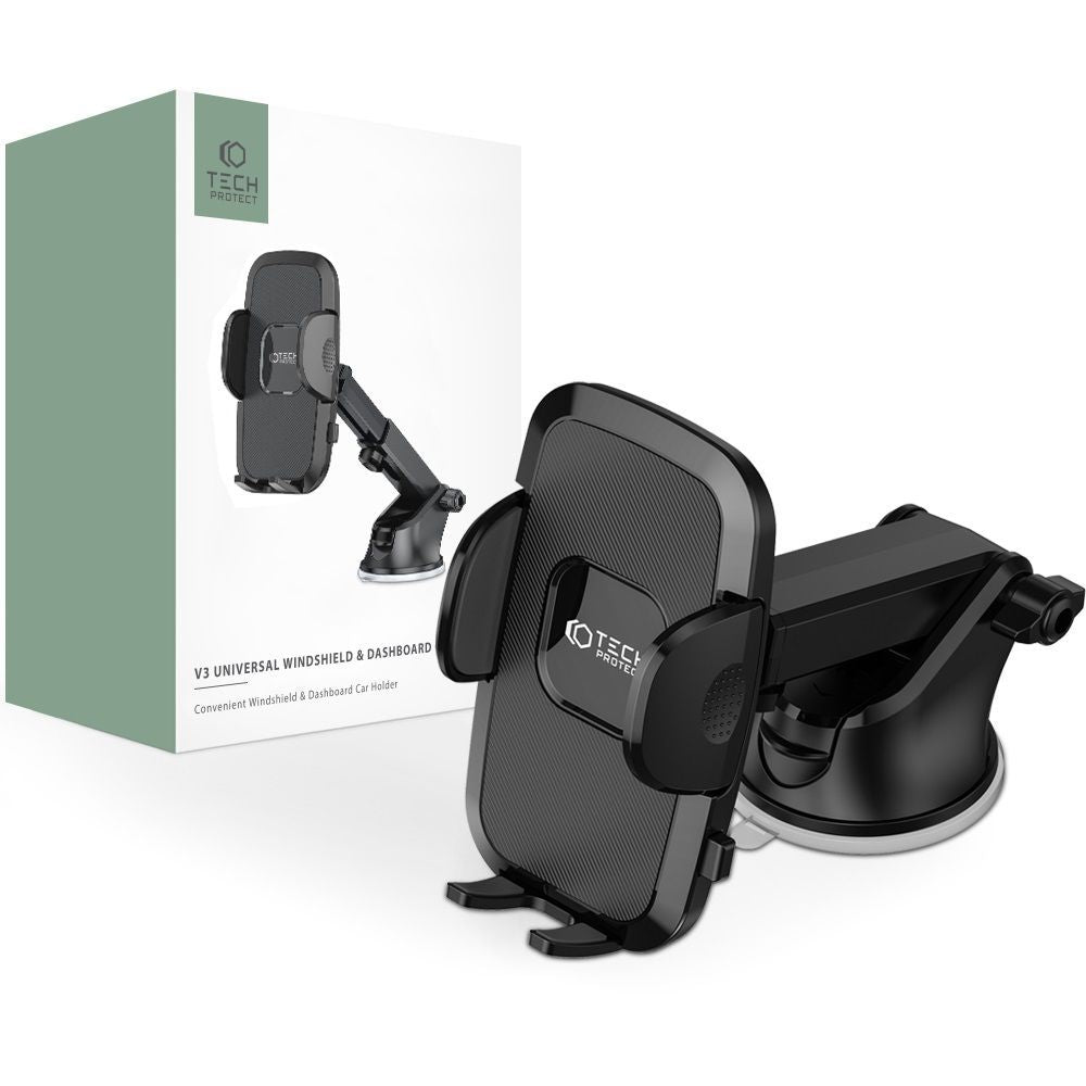 SUPPORTO AUTO UNIVERSALE TECH-PROTECT V3 SUPPORTO AUTO UNIVERSALE PER PARABREZZA E CRUSCOTTO NERO