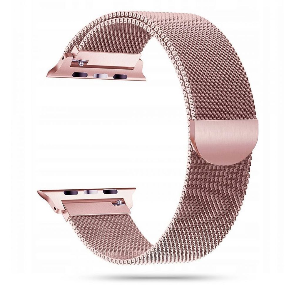 CINTURINO MAGLIA TECH-PROTECT MILANESEBAND APPLE WATCH 4 / 5 / 6 / 7 / 8 / SE / ULTRA (42 / 44 / 45 / 49 MM) ORO ROSA