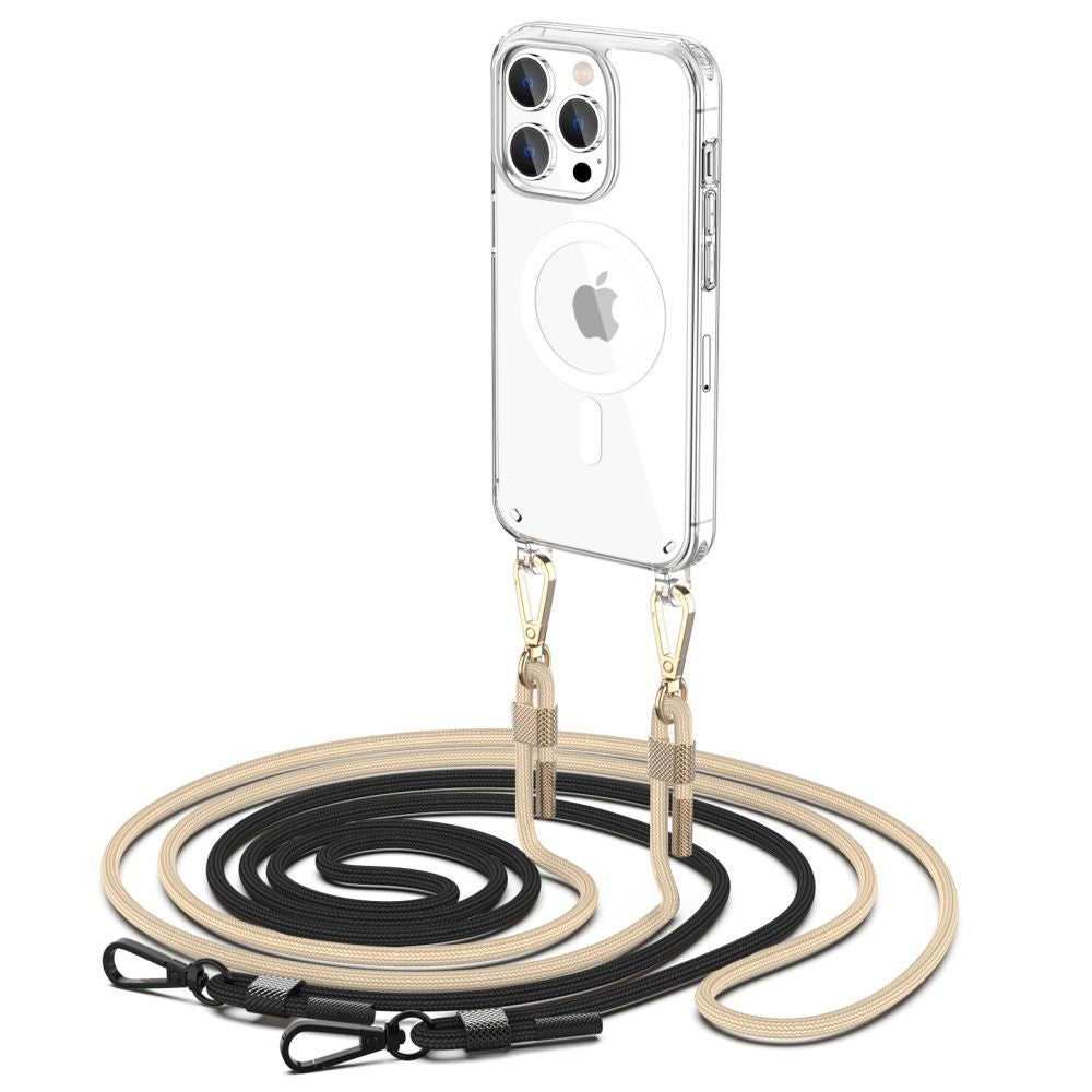 COVER TECH-PROTECT FLEXAIR CHAIN MAGSAFE IPHONE 15 PRO SCHWARZ & BEIGE
