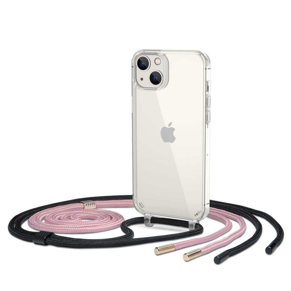 TECH-PROTECT FLEXAIR CHAIN COVER IPHONE 14 SCHWARZ & ROSA
