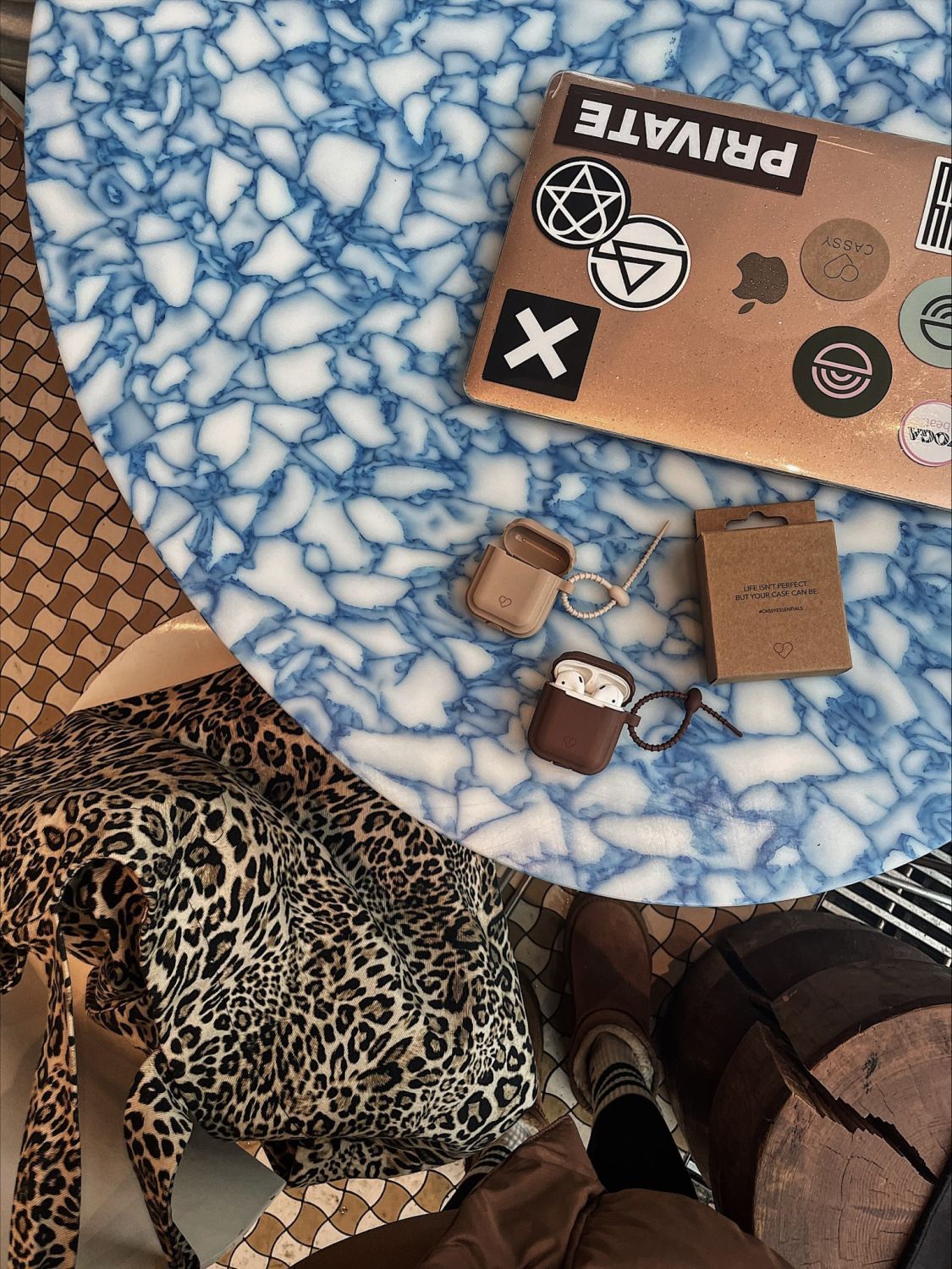 COVER CASSY URBAN SILIKONHÜLLE APPLE AIRPODS PRO KLEIN BLAU
