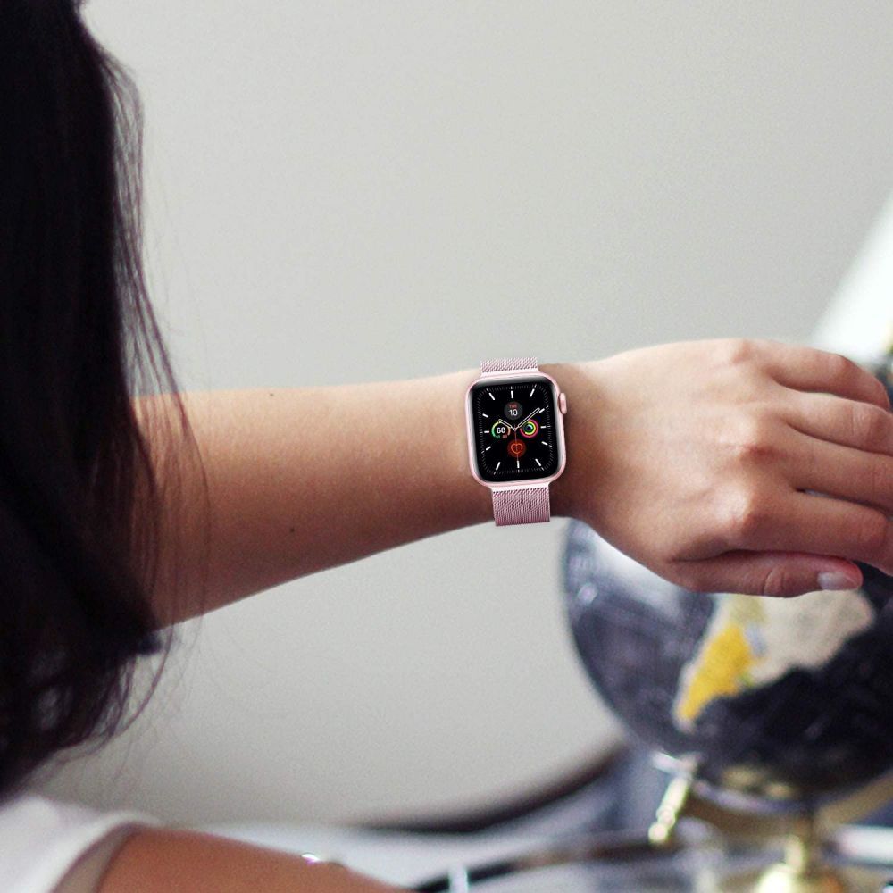 CINTURINO MAGLIA TECH-PROTECT MILANESEBAND APPLE WATCH 4 / 5 / 6 / 7 / 8 / SE / ULTRA (42 / 44 / 45 / 49 MM) NERO