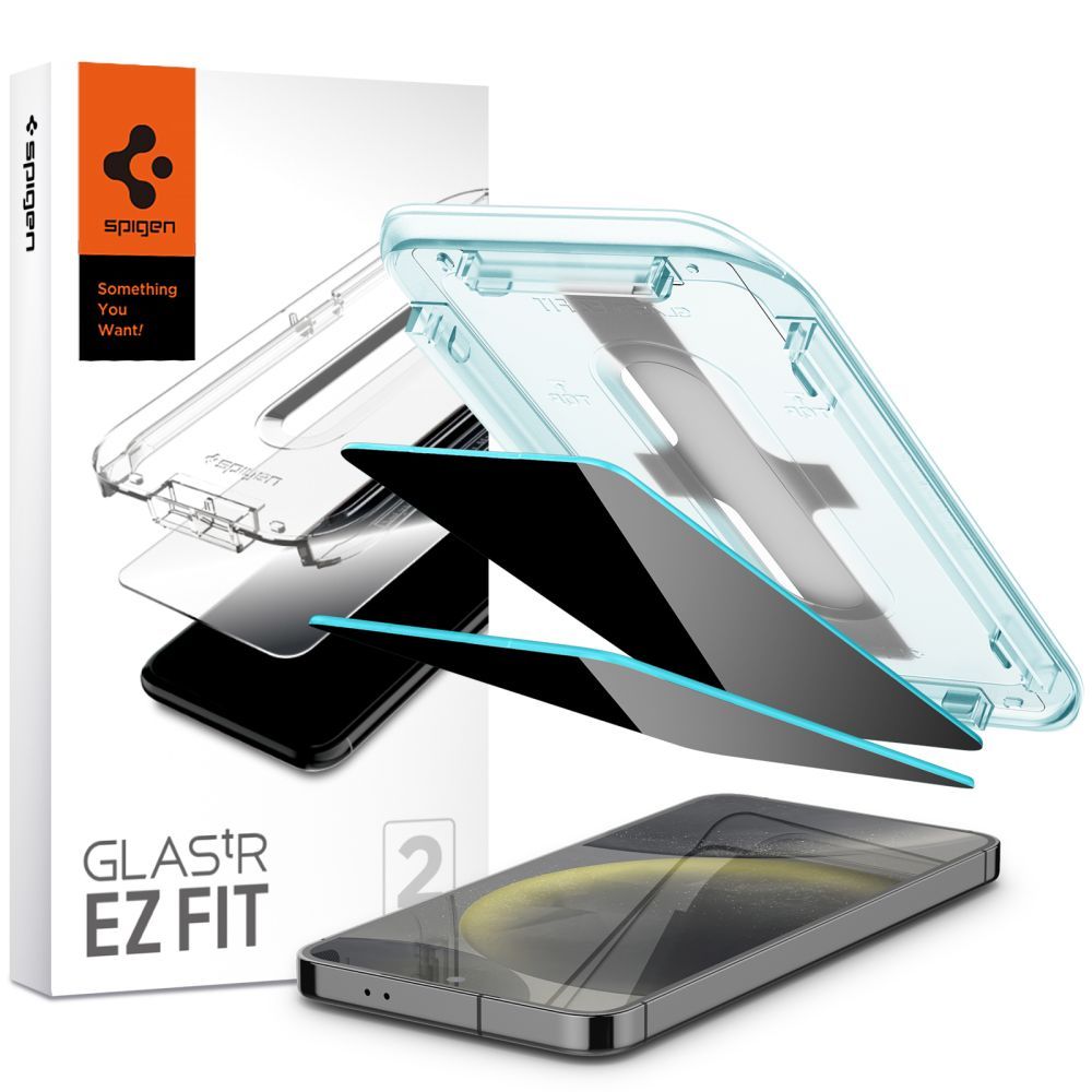 VETRO TEMPERATO SPIGEN GLAS.TR „EZ FIT“ 2-PACK GALAXY S24 PRIVACY