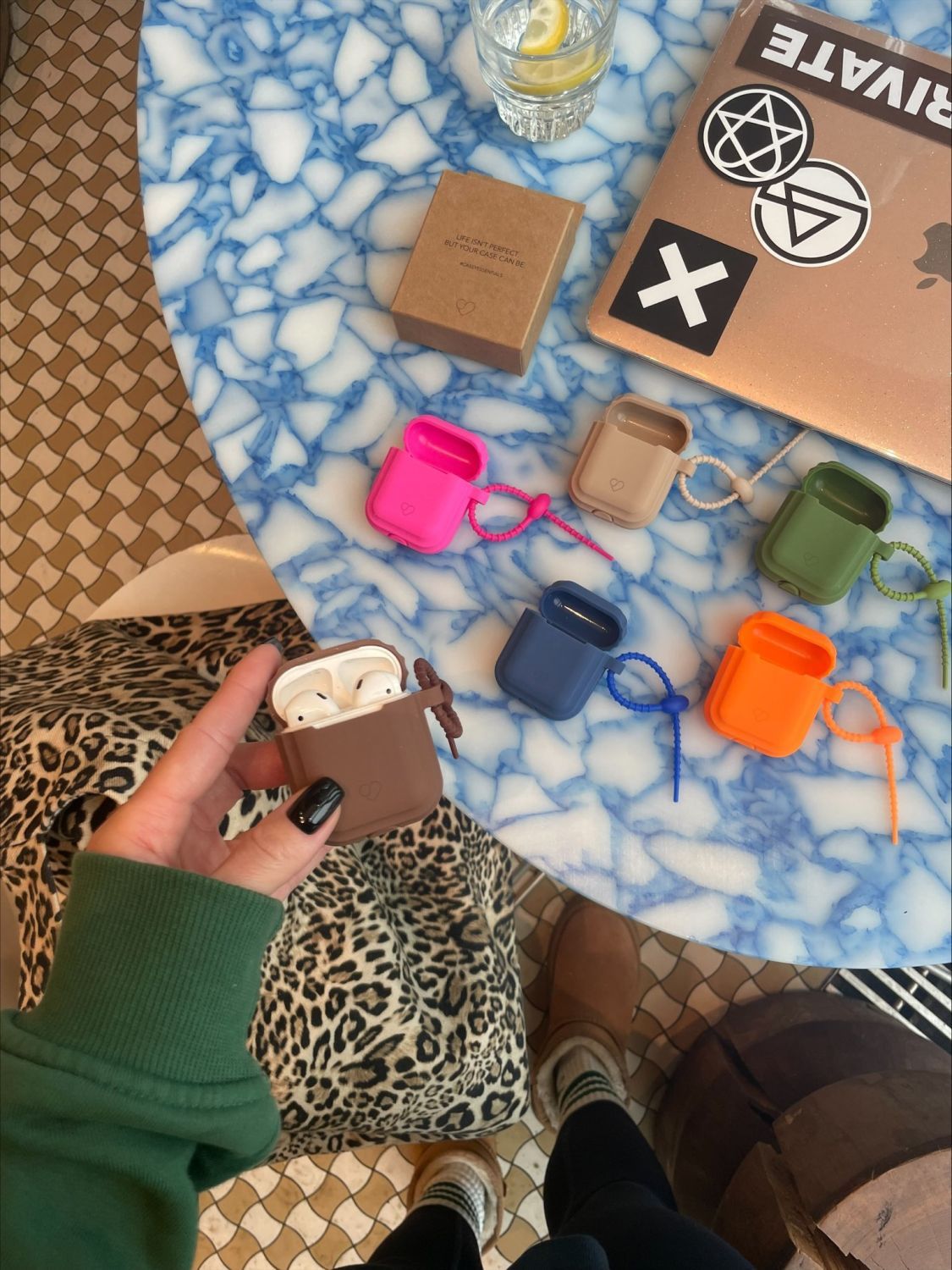 COVER CASSY URBAN SILIKONHÜLLE APPLE AIRPODS PRO KLEIN BLAU
