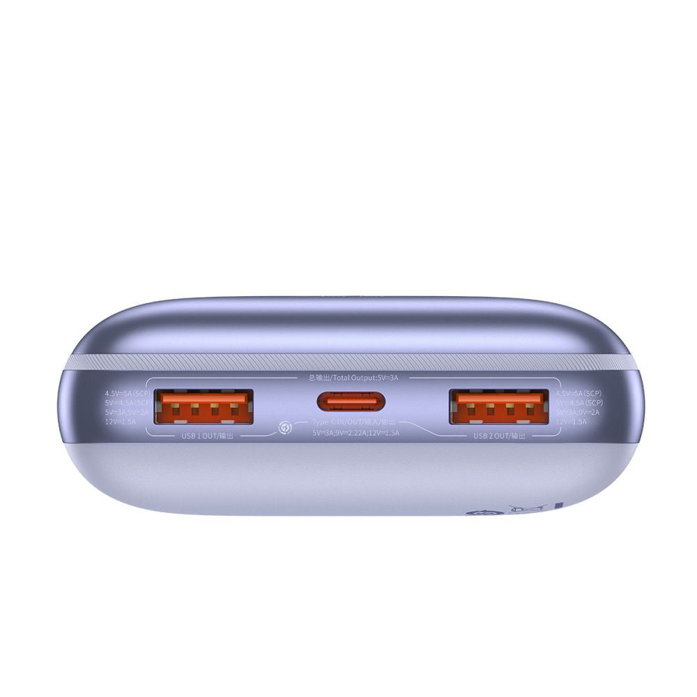 BASEUS PPBD2 BIPOW PRO 22,5 W DIGITALES DISPLAY POWER BANK 20000 MAH LILA