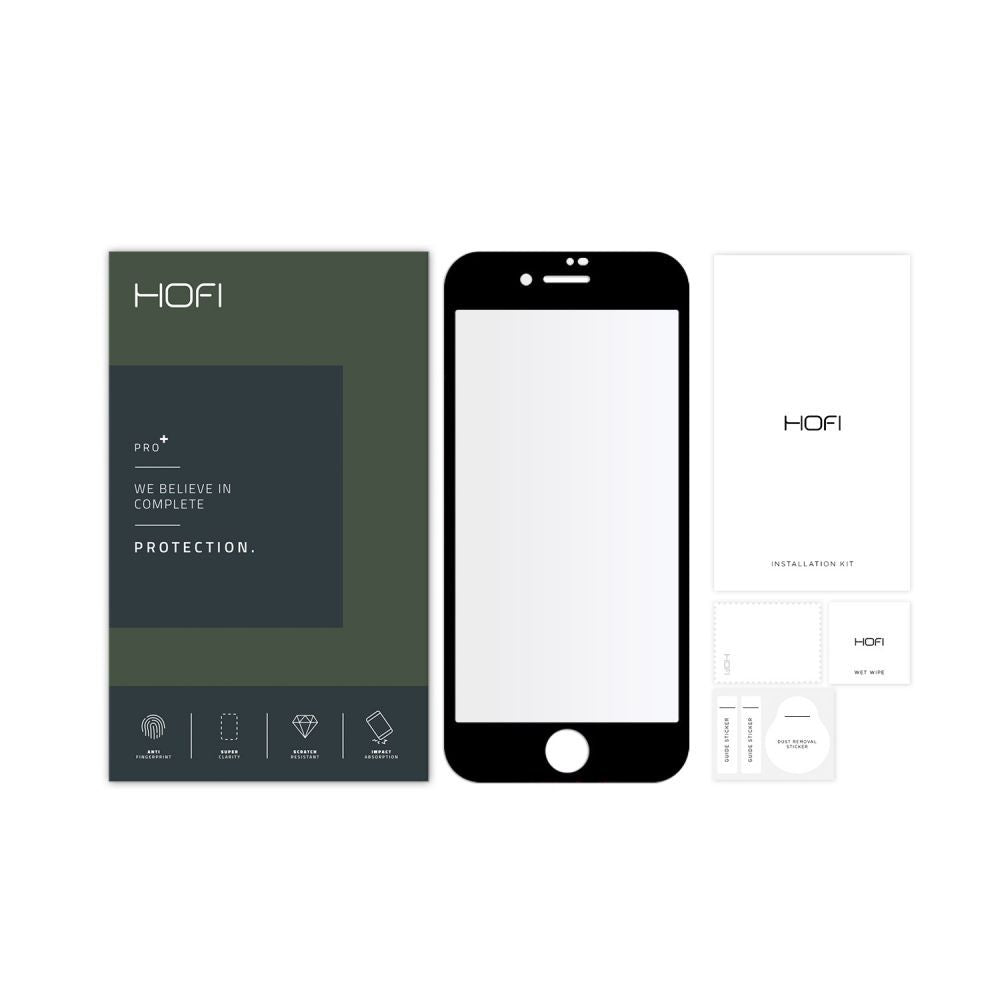 VETRO TEMPERATO HOFI GLASS PRO+ IPHONE 7 / 8 / SE 2020 / 2022 BLACK