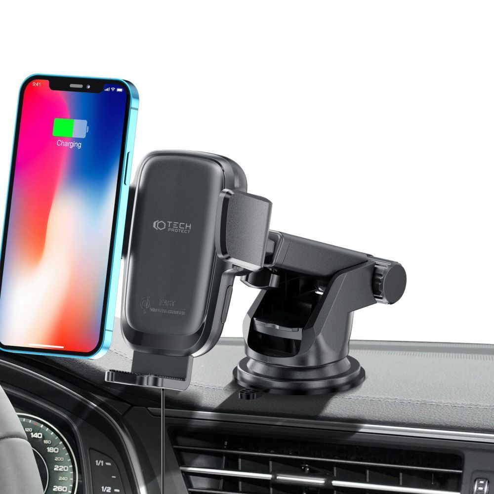 CARICABATTERIE WIRELESS DA AUTO DA CRUSCOTTO TECH-PROTECT X05 15W NERO