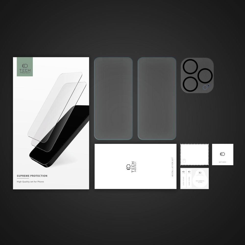 TECH-PROTECT SUPREME TEMPERATO VERSION IPHONE 15 PRO CLEAR