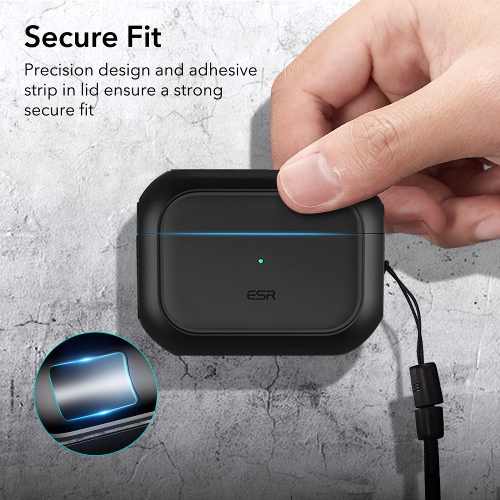 CUSTODIA ESR ORBIT HALOLOCK MAGSAFE APPLE AIRPODS PRO 1/2 NERO