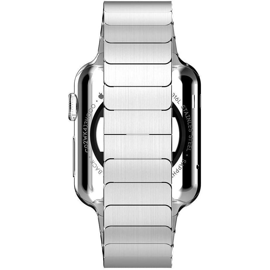 CINTURINO MAGLIA TECH-PROTECT LINKBAND APPLE WATCH 4 / 5 / 6 / 7 / 8 / SE / ULTRA (42 / 44 / 45 / 49 MM) ARGENTO