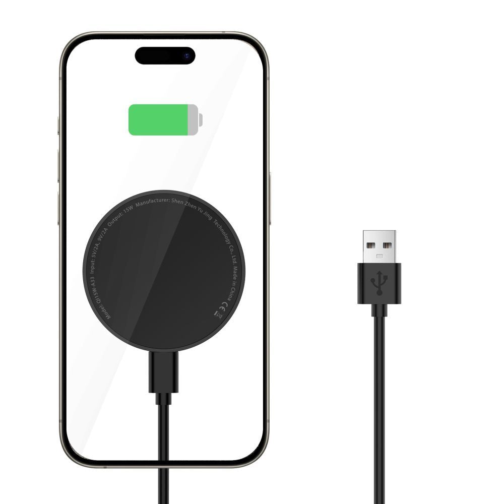 TECH-PROTECT QI15W-A33 MAGNETISCHES MAGSAFE DRAHTLOSES LADEGERÄT SCHWARZ