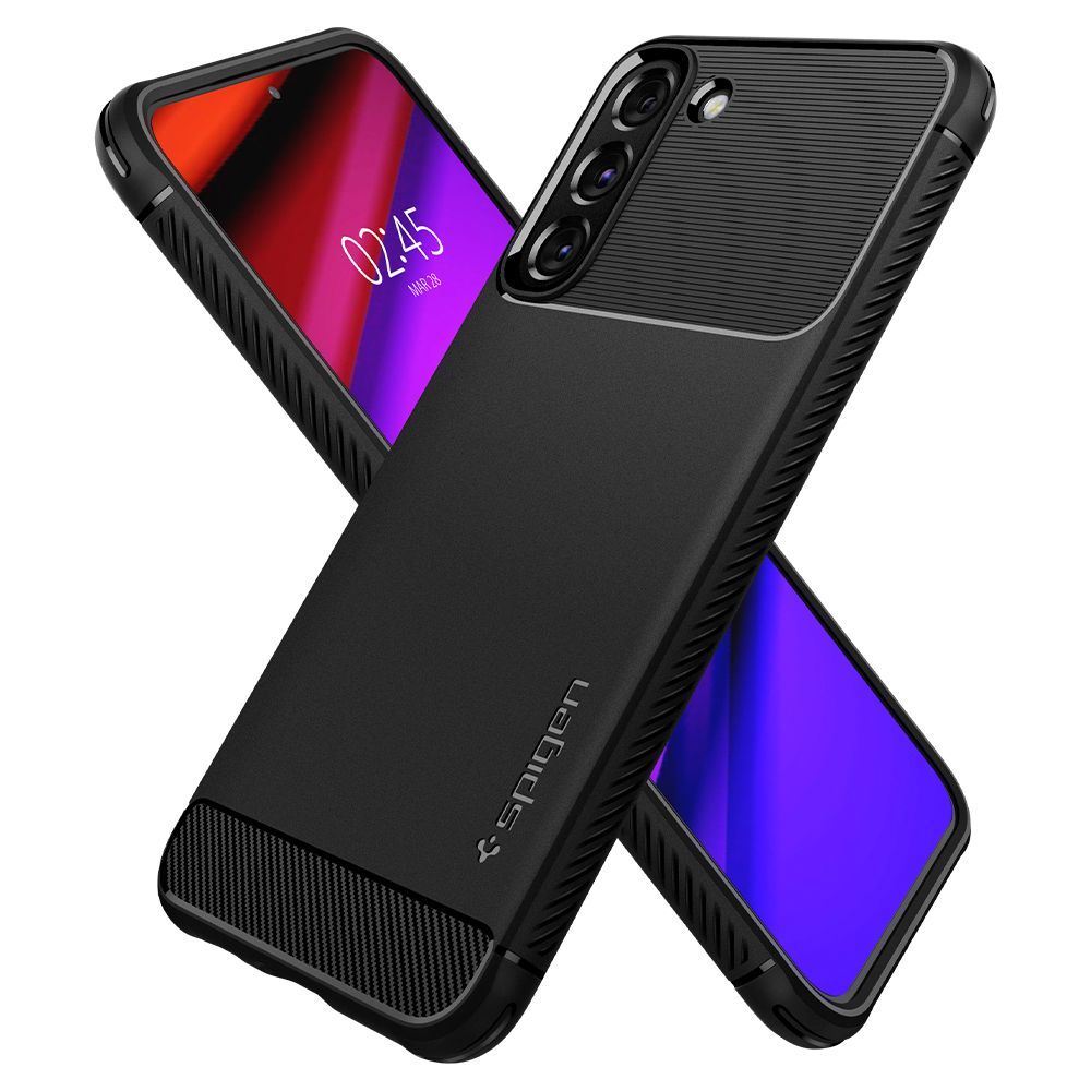 COVER SPIGEN RUGGED ARMOR GALAXY S22 MATTSCHWARZ