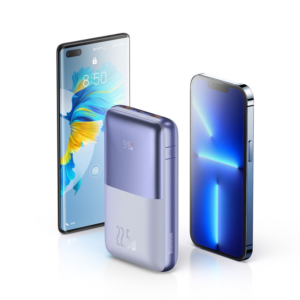 BASEUS PPBD2 BIPOW PRO 22,5 W DIGITALES DISPLAY POWER BANK 20000 MAH LILA