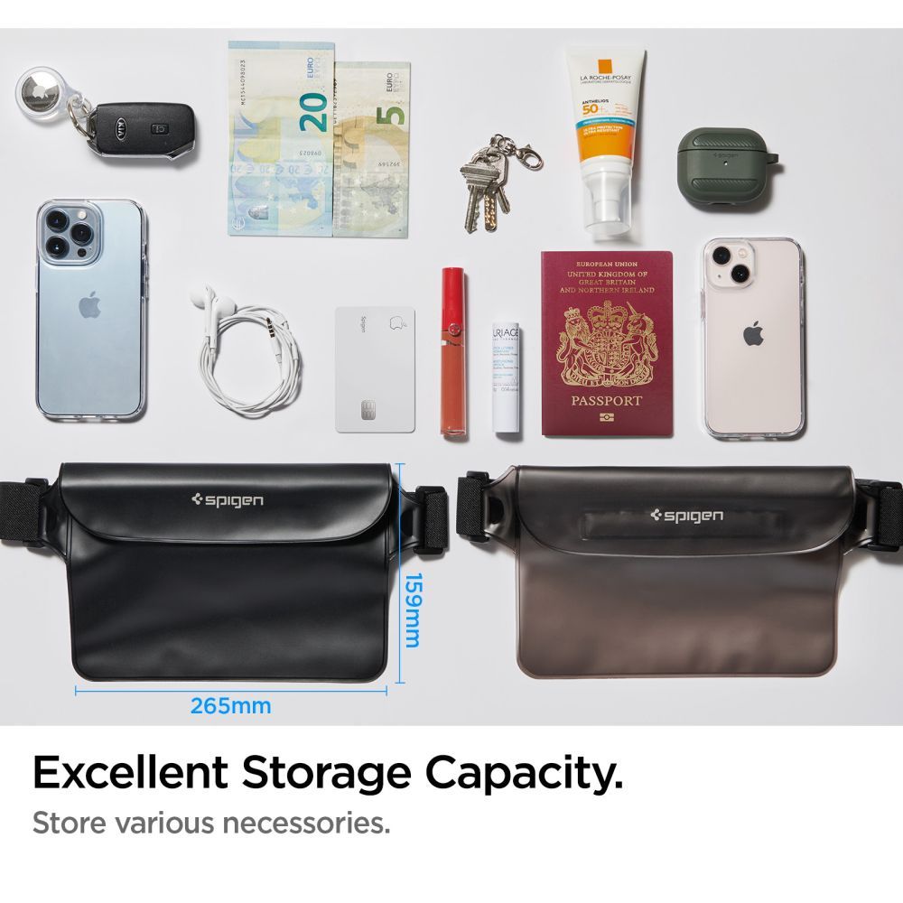 BORSELLO SPIGEN A620 UNIVERSAL WASSERDICHTE GÜRTELTASCHE SCHWARZ