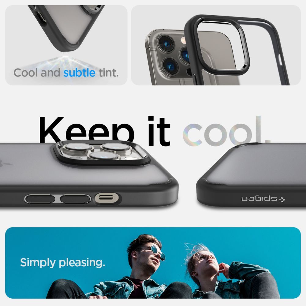 COVER SPIGEN ULTRA HYBRID IPHONE 14 PRO FROST BLACK