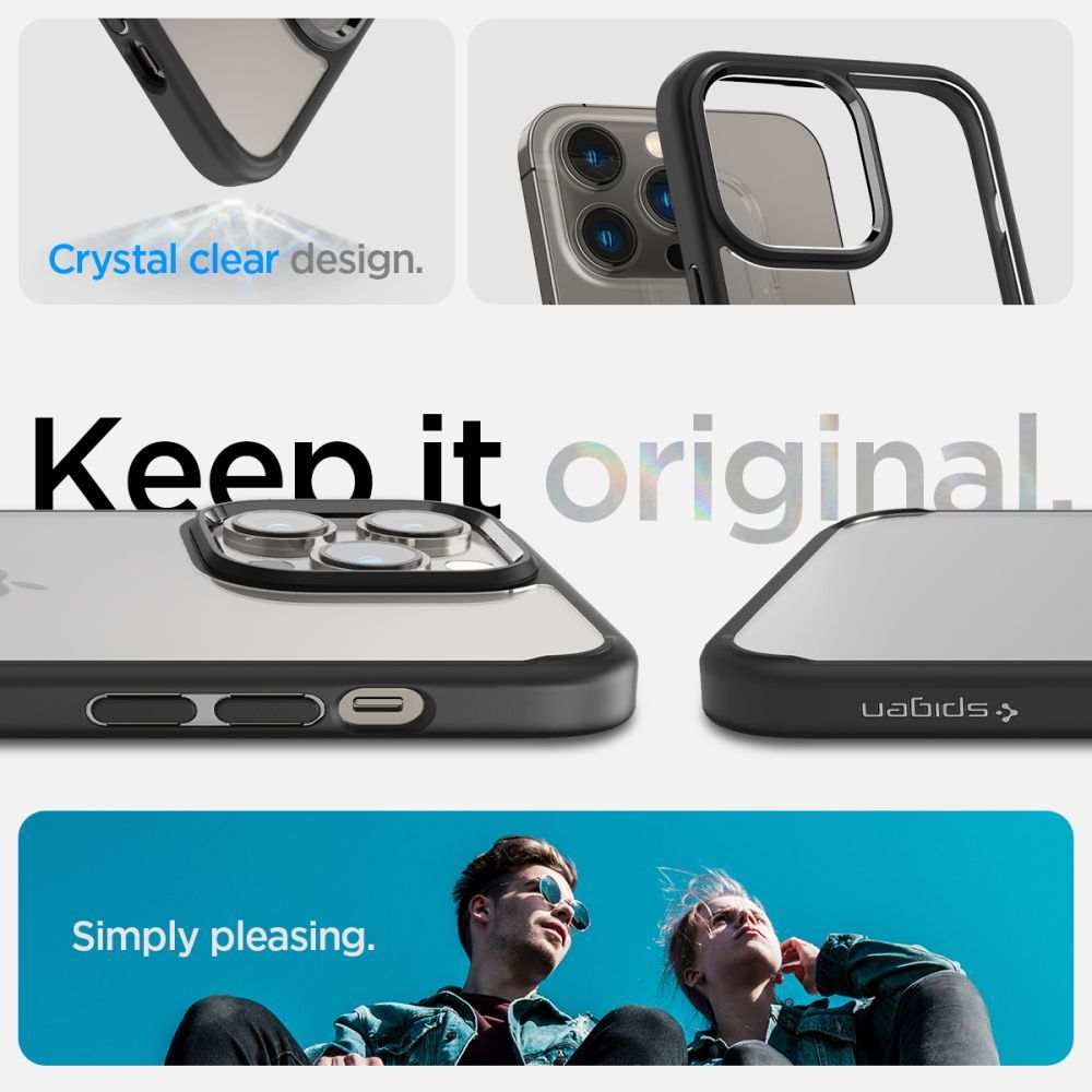 COVER SPIGEN ULTRA HYBRID IPHONE 14 PRO MATTE BLACK