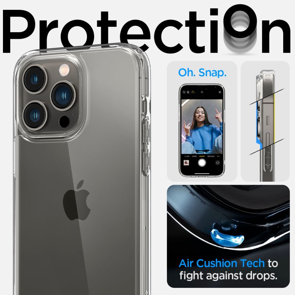 COVER SPIGEN ULTRA HYBRID IPHONE 14 PRO MAX CRISTALLINO