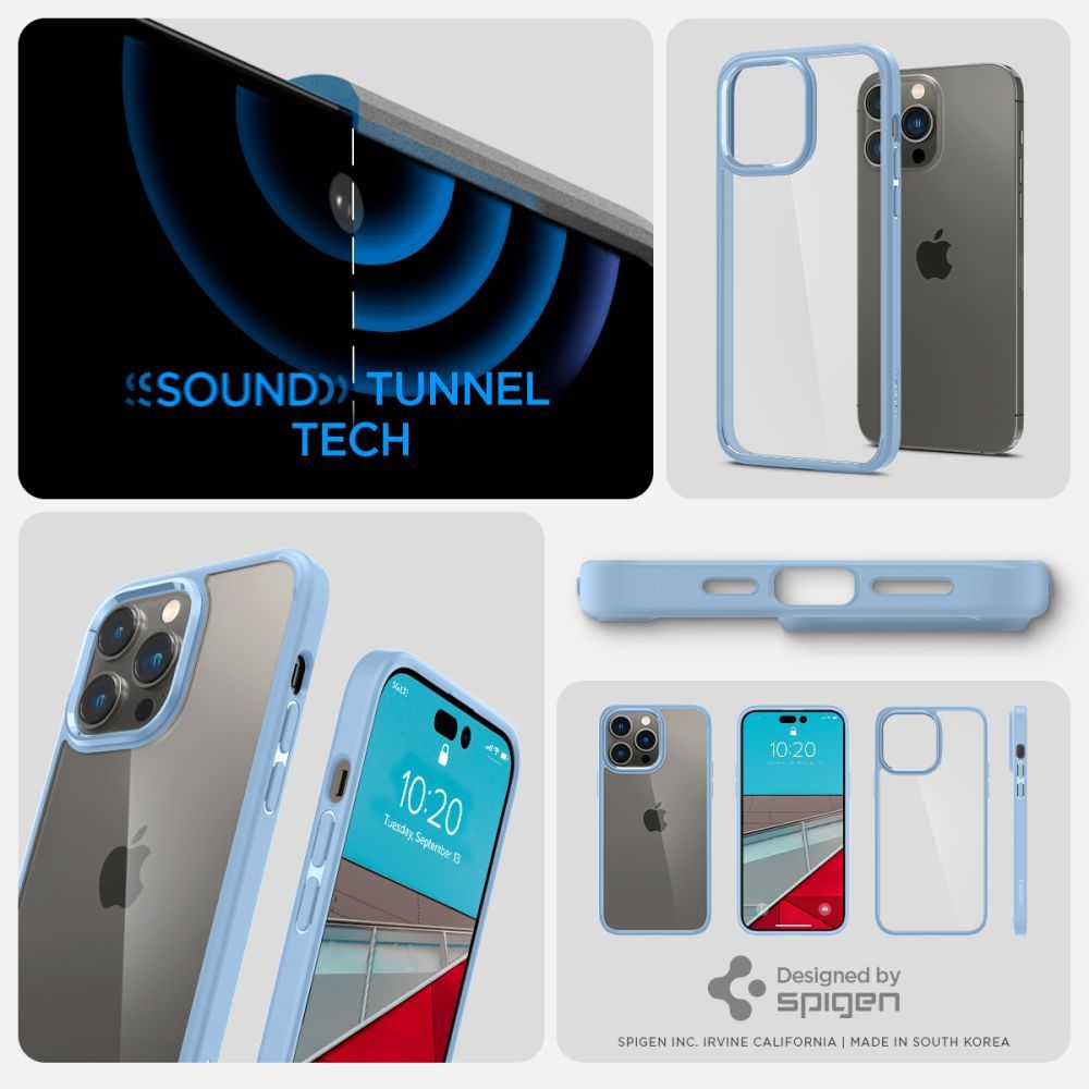 COVER SPIGEN ULTRA HYBRID IPHONE 14 PRO SIERRA BLU