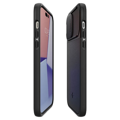 COVER SPIGEN OPTIK ARMOUR MAG MAGSAFE IPHONE 14 PRO MAX NERA