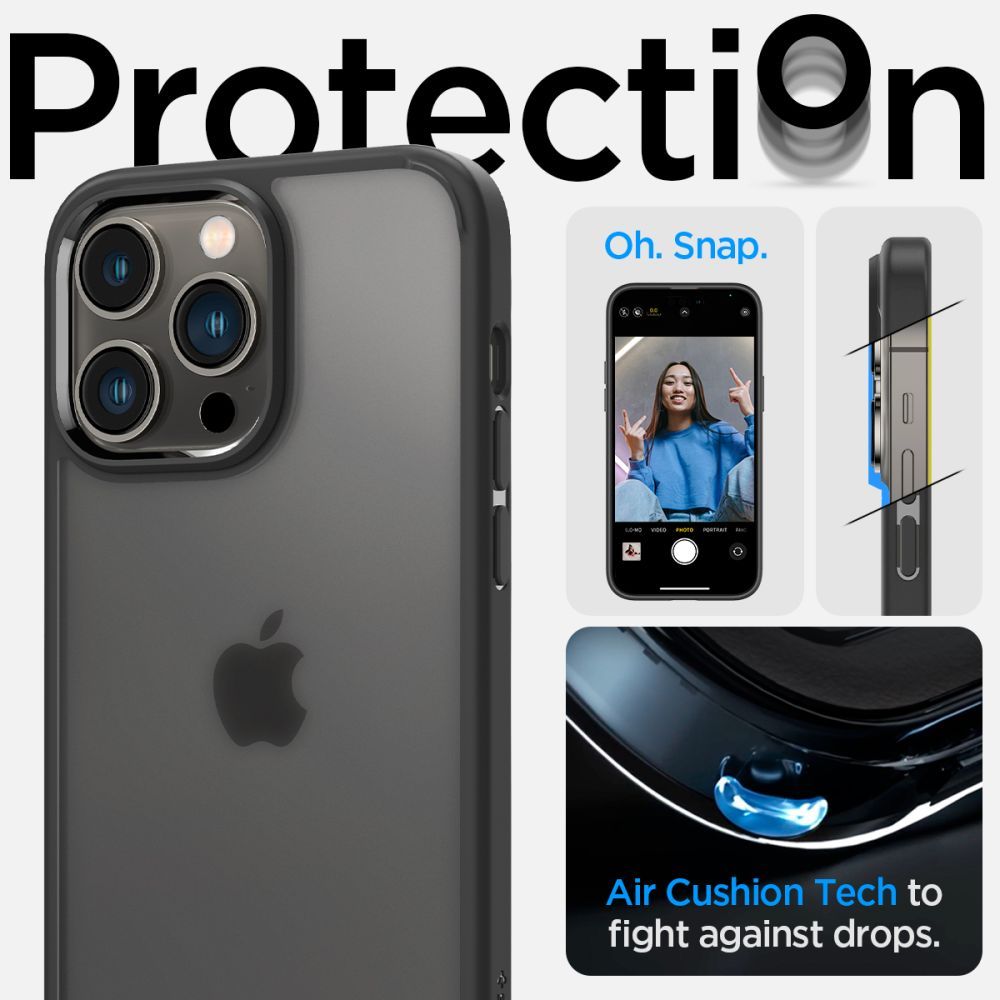 COVER SPIGEN ULTRA HYBRID IPHONE 14 PRO FROST SCHWARZ