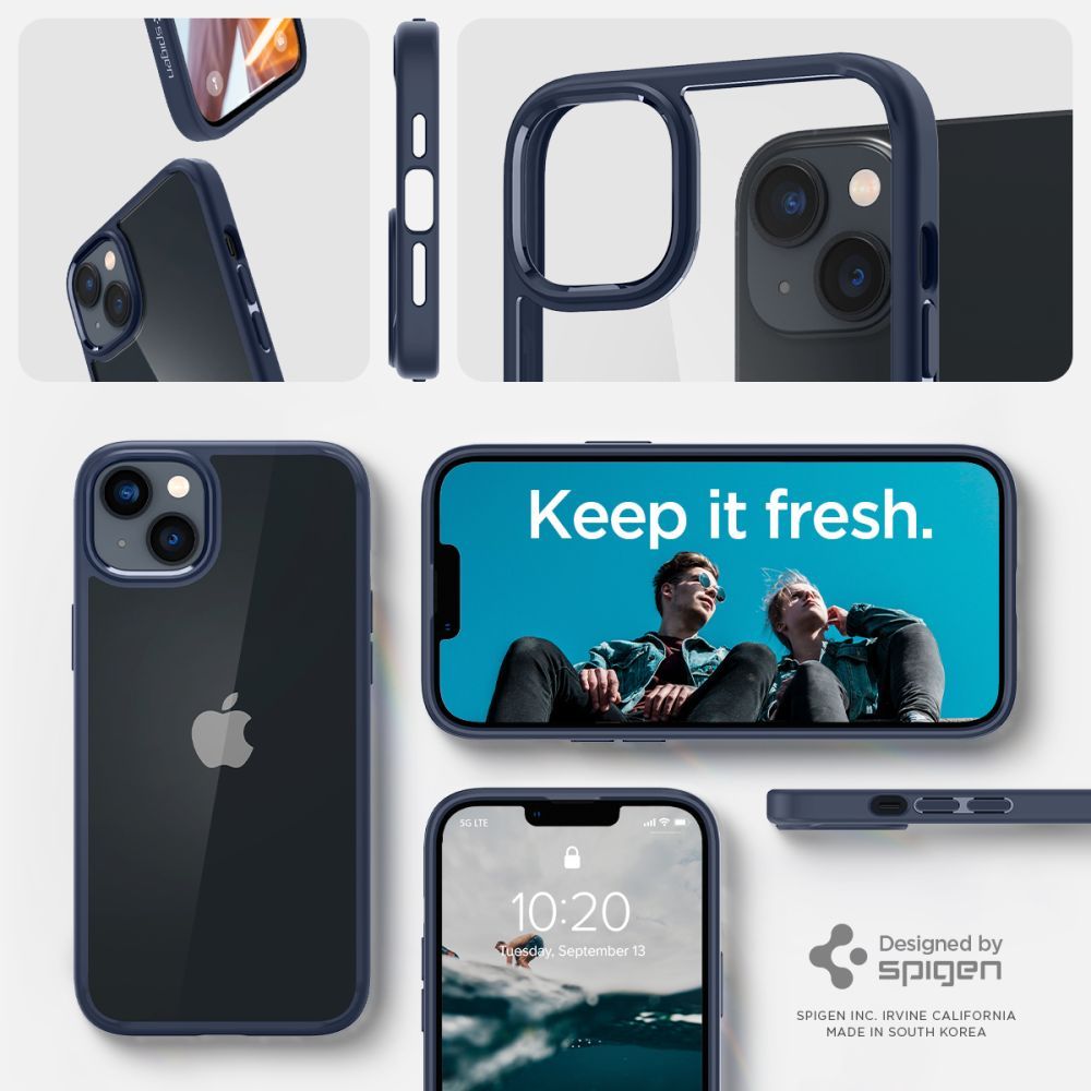 COVER SPIGEN ULTRA IBRIDA IPHONE 14 BLU NAVY