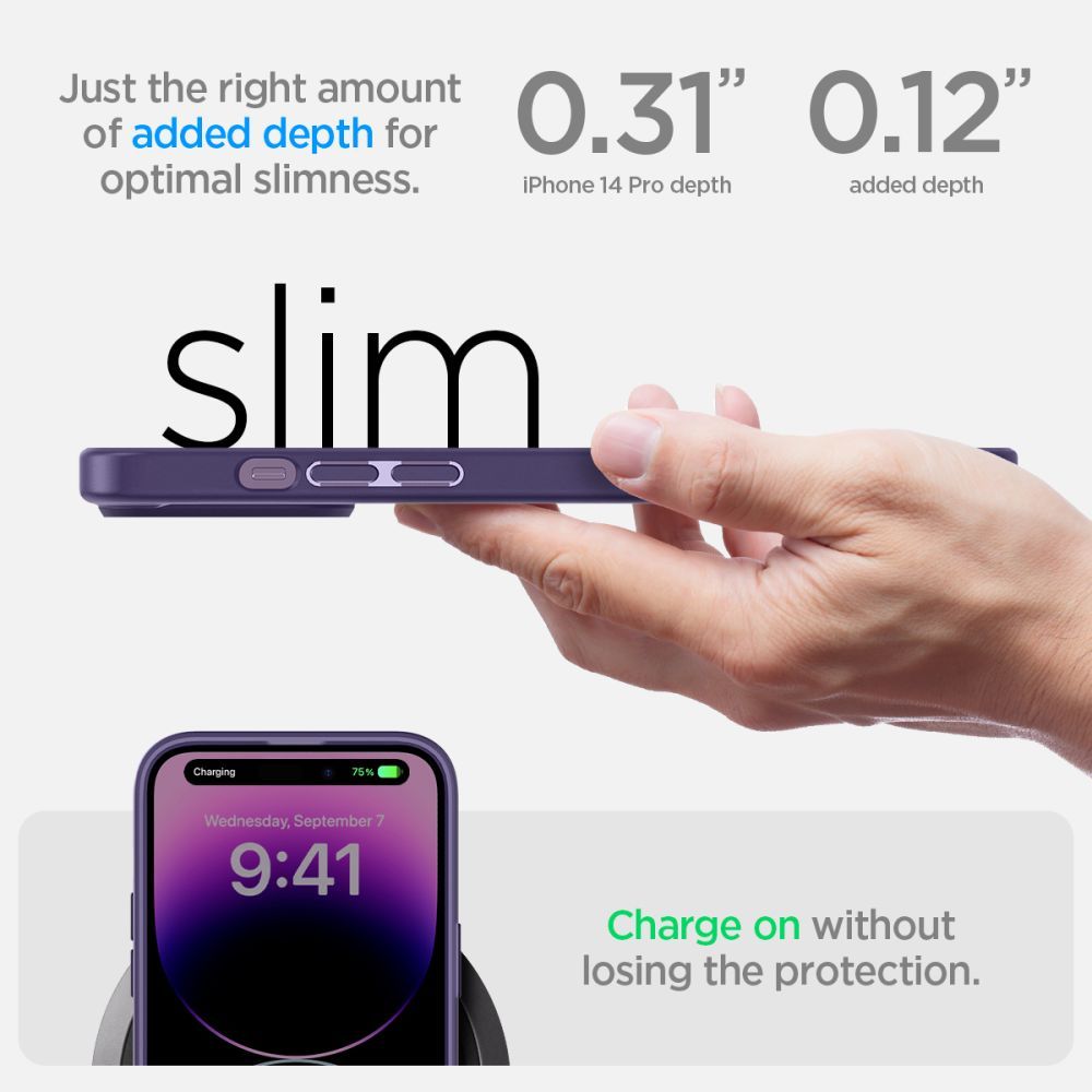 COVER SPIGEN ULTRA HYBRID IPHONE 14 PRO DEEP PURPLE