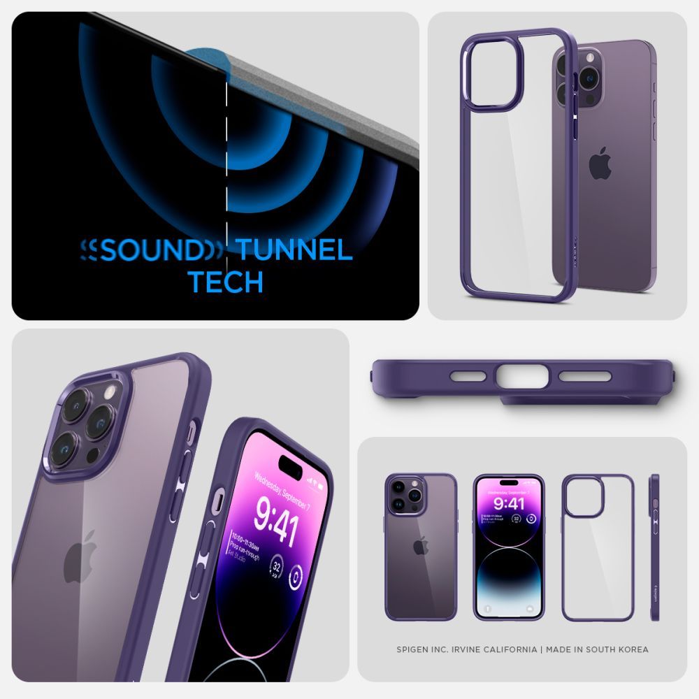 COVER SPIGEN ULTRA HYBRID IPHONE 14 PRO DEEP PURPLE