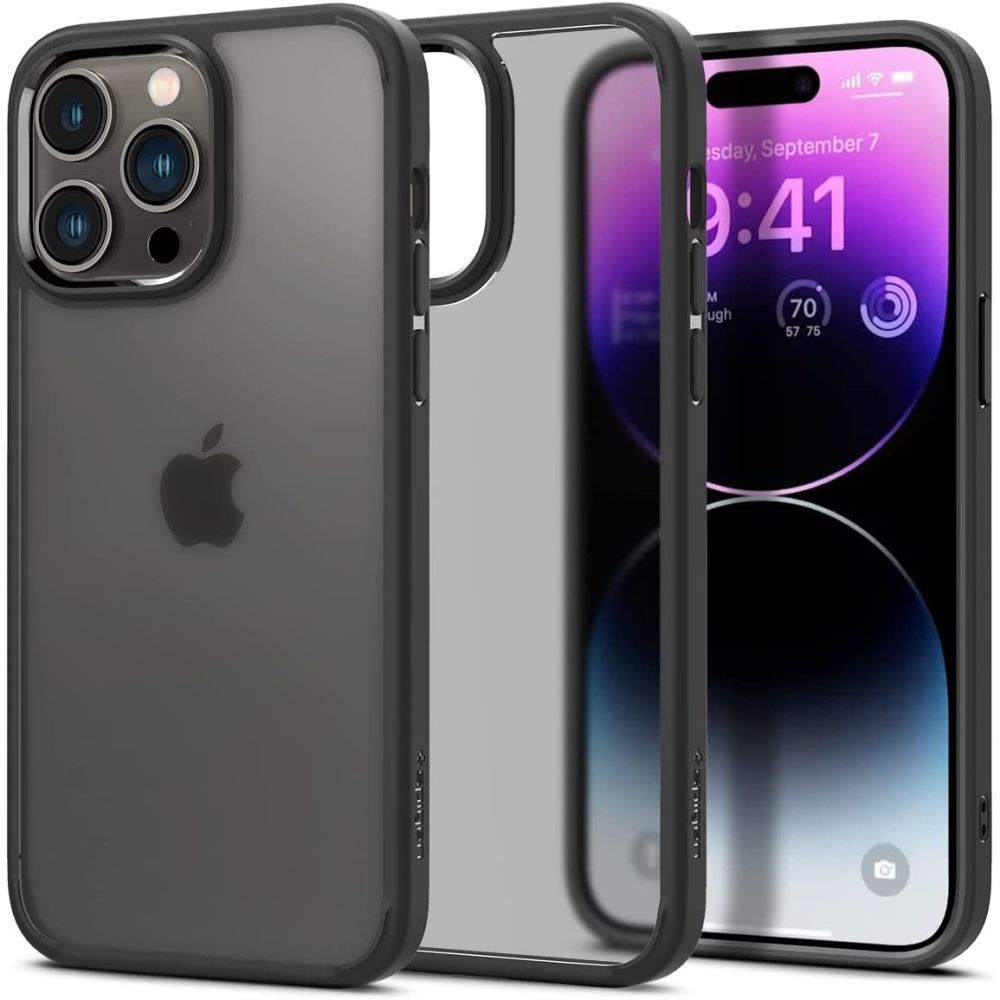 COVER SPIGEN ULTRA HYBRID IPHONE 14 PRO FROST SCHWARZ