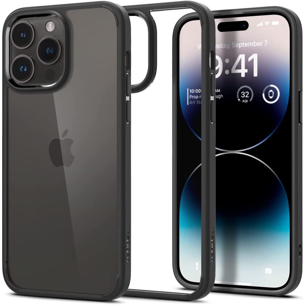 COVER SPIGEN ULTRA HYBRID IPHONE 14 PRO MATTSCHWARZ