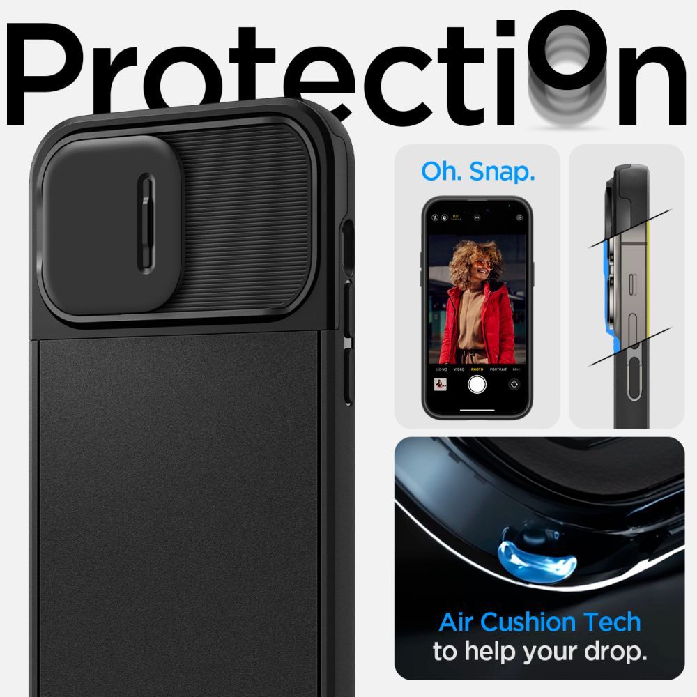 COVER SPIGEN OPTIK ARMOR MAG MAGSAFE IPHONE 14 PRO MAX BLACK