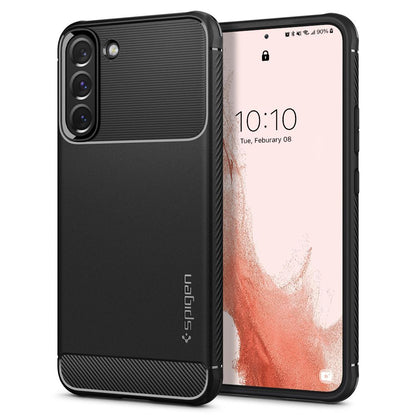 COVER SPIGEN RUGGED ARMOR GALAXY S22 MATTE BLACK