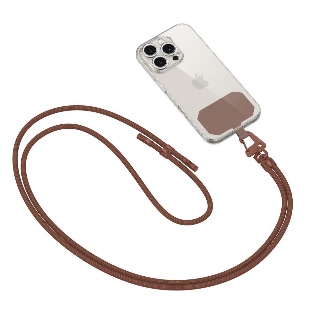 TECH-PROTECT C5S ROPE CROSSBODY STRAP CHOCOLATE BROWN