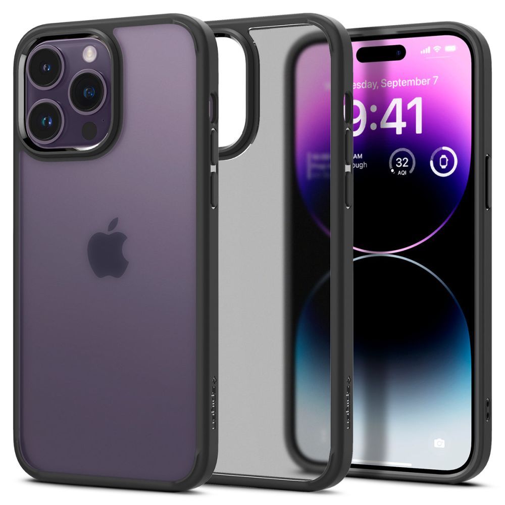 COVER SPIGEN ULTRA HYBRID IPHONE 14 PRO FROST BLACK