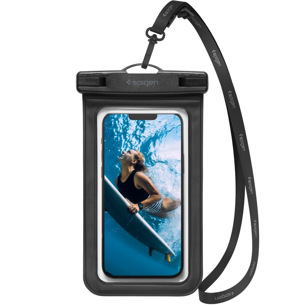 CUSTODIA IMPERMEABILE SPIGEN A601 UNIVERSAL WATERPROOF CASE BLACK