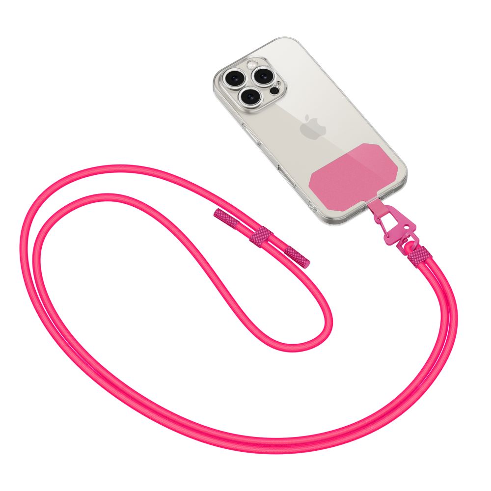 TECH-PROTECT C5S ROPE CROSSBODY STRAP NEON PINK