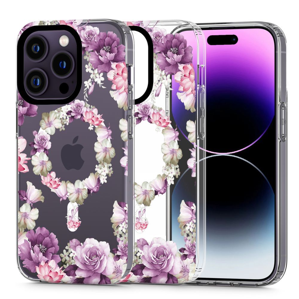 TECH-PROTECT MAGMOOD MAGSAFE COVER FÜR IPHONE 14 PRO ROSE FLORAL